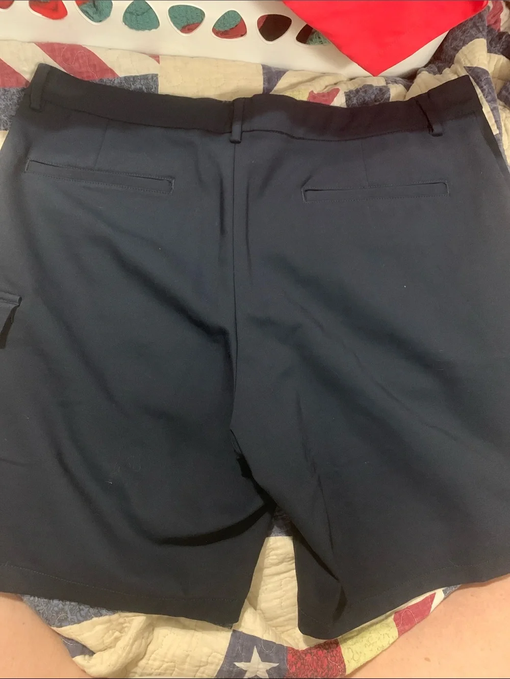 Calvin Klein Navy Hybrid Shorts with Side Utility Pocket